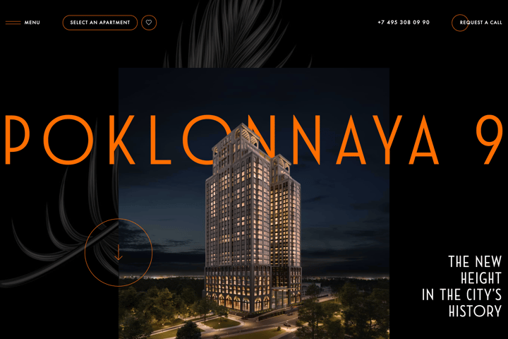 9 POKLONNAYA website preview